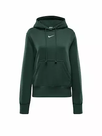 NIKE | Sudadera con capucha deportiva Phoenix Fleece para mujer | dunkelgrün